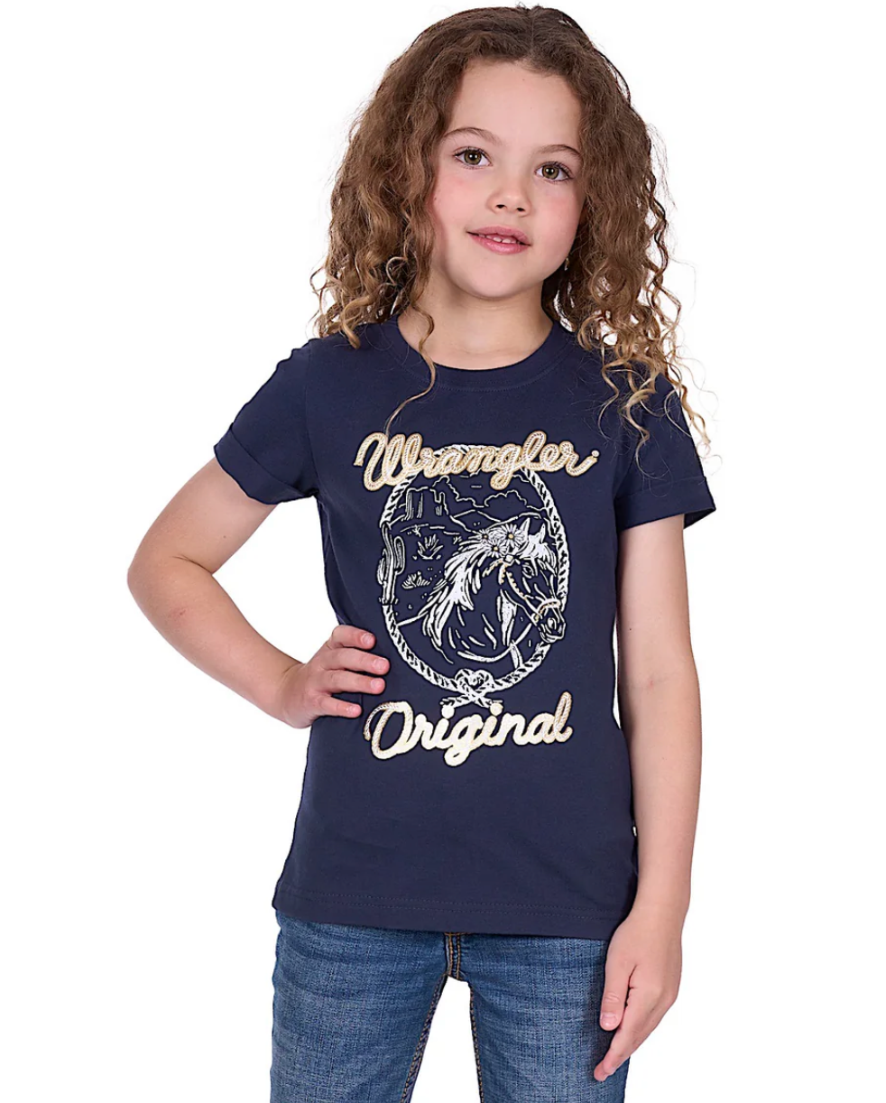 Wrangler Girls Glenda SS Tee - Navy