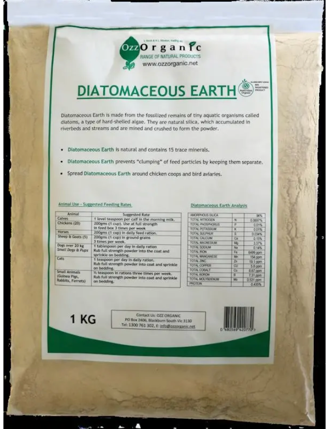 OZZ Organic Diatomaceous Earth 1 kg