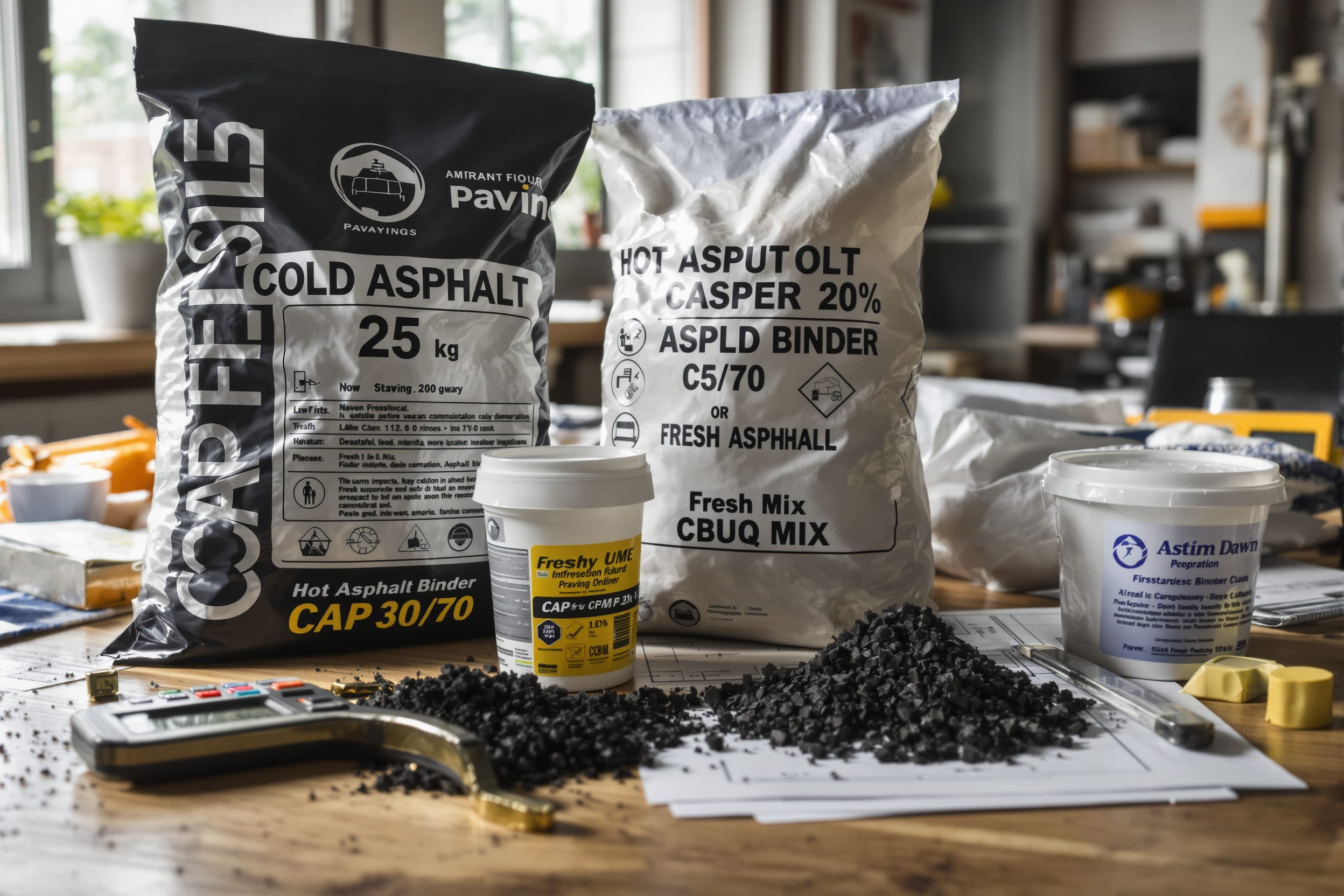 Operação de pavimentação asfáltica com equipamentos e equipe