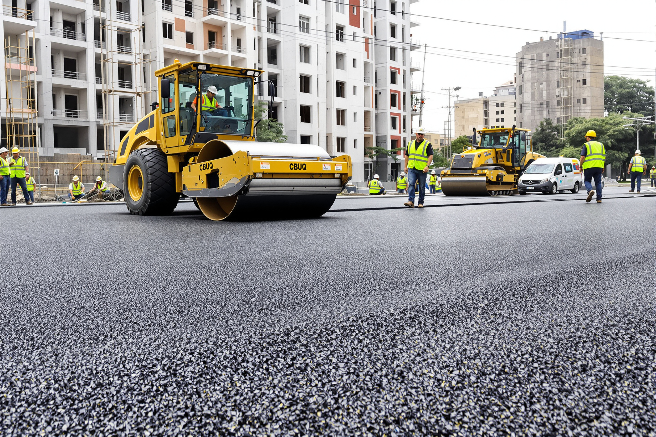 Pessoa utilizando calculadora online de custo de pavimentação asfáltica