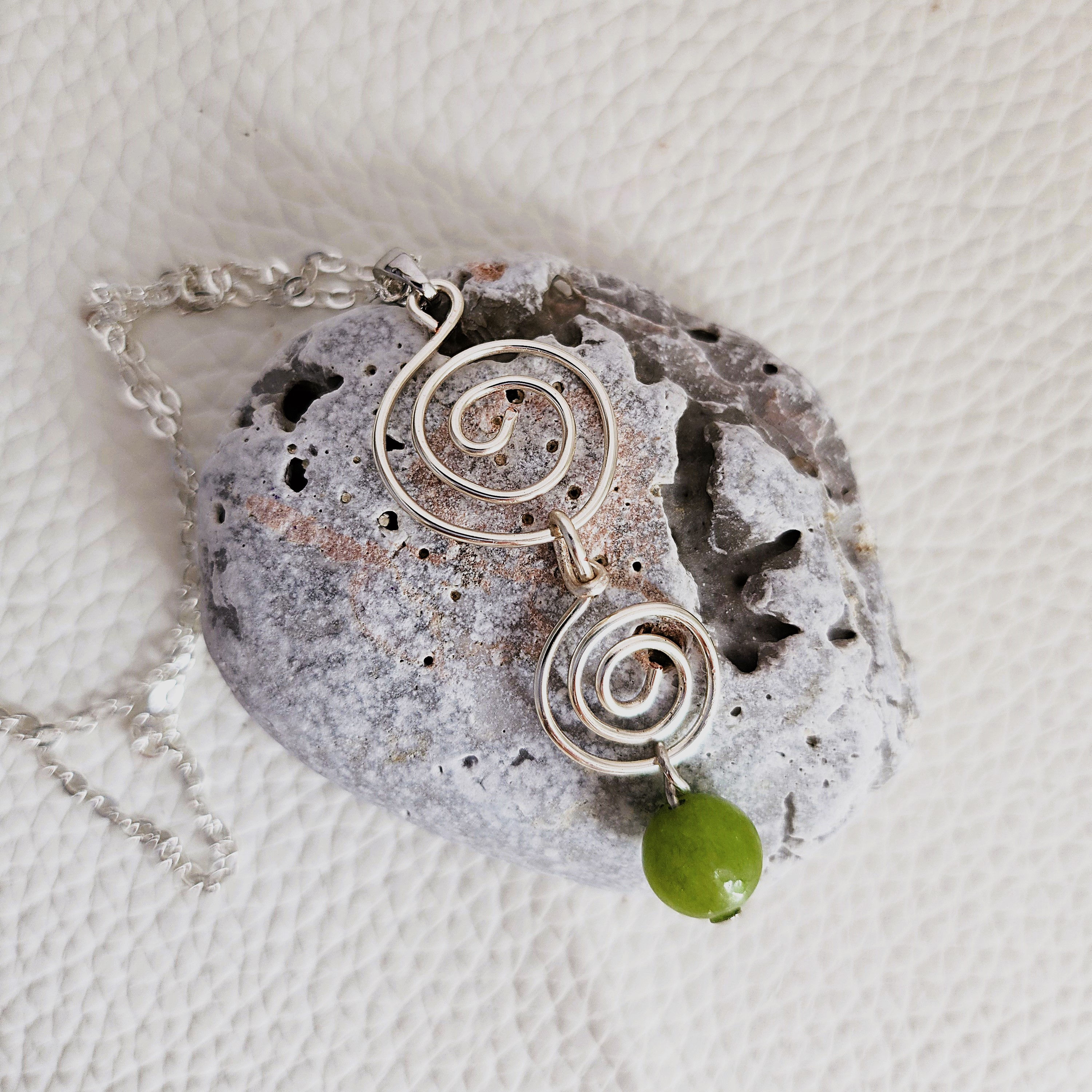 Spiral-Switch Collection- Cascade Twins Necklace