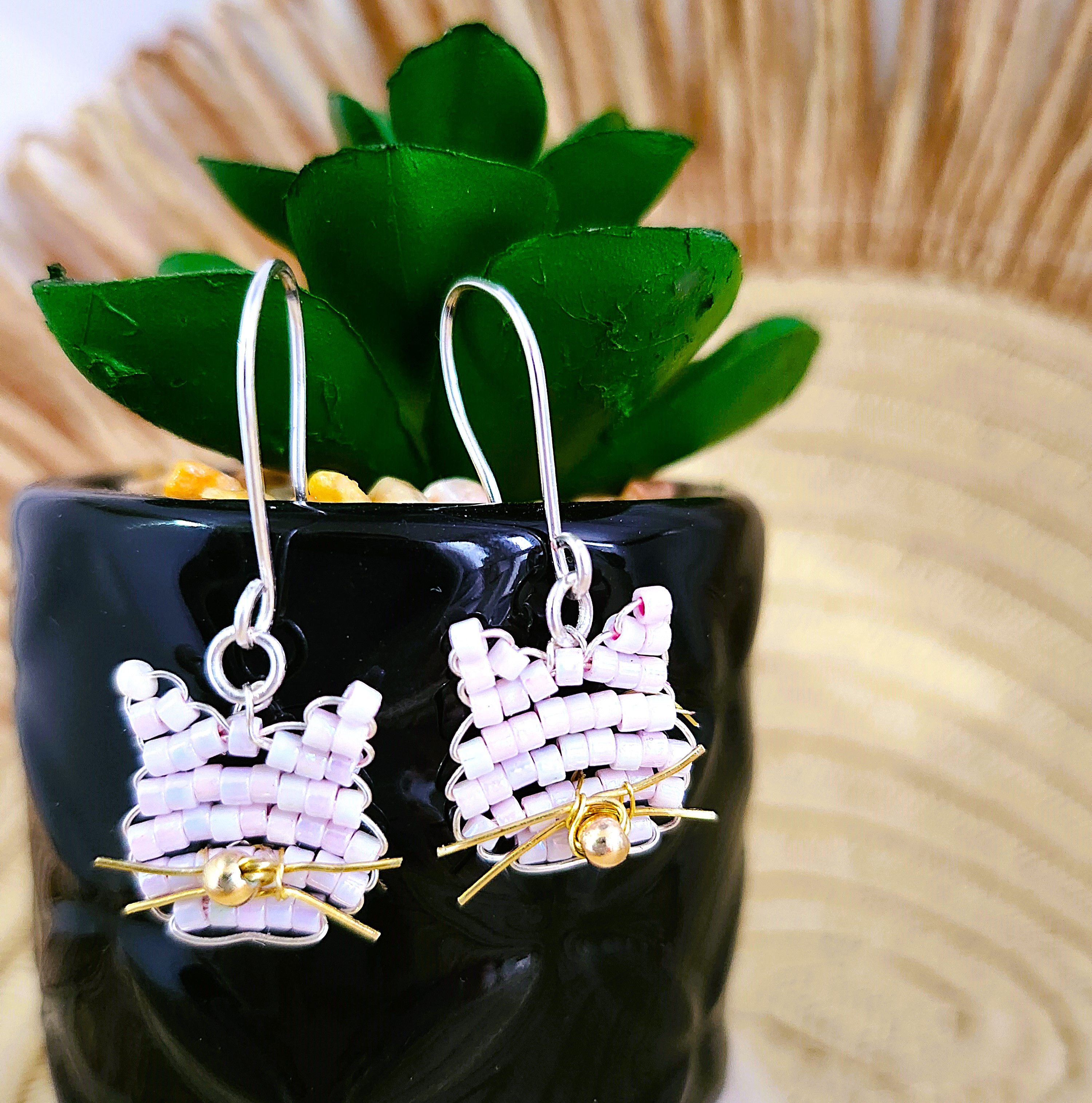 Whisker Kiss Dangle Earrings