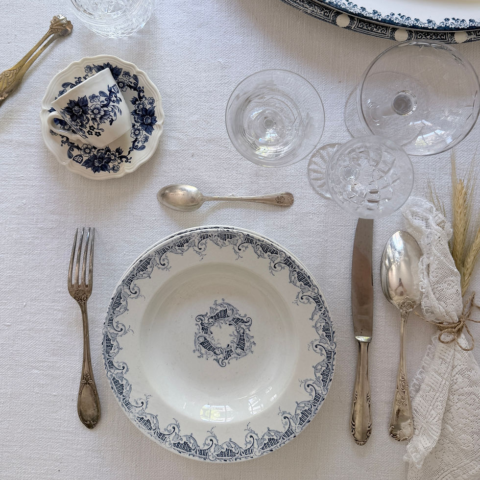 Miniature : BLEUETTE | Composition 6 Assiettes Creuses