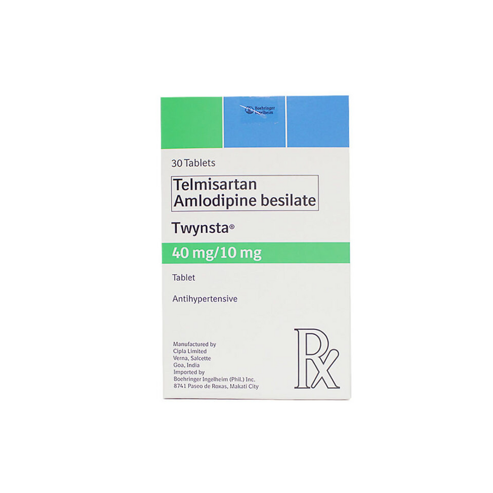 Twynsta 40mg/10mg 1 Tablet- Telmisartan + Amlodipine (PRESCRIPTION REQUIRED)
