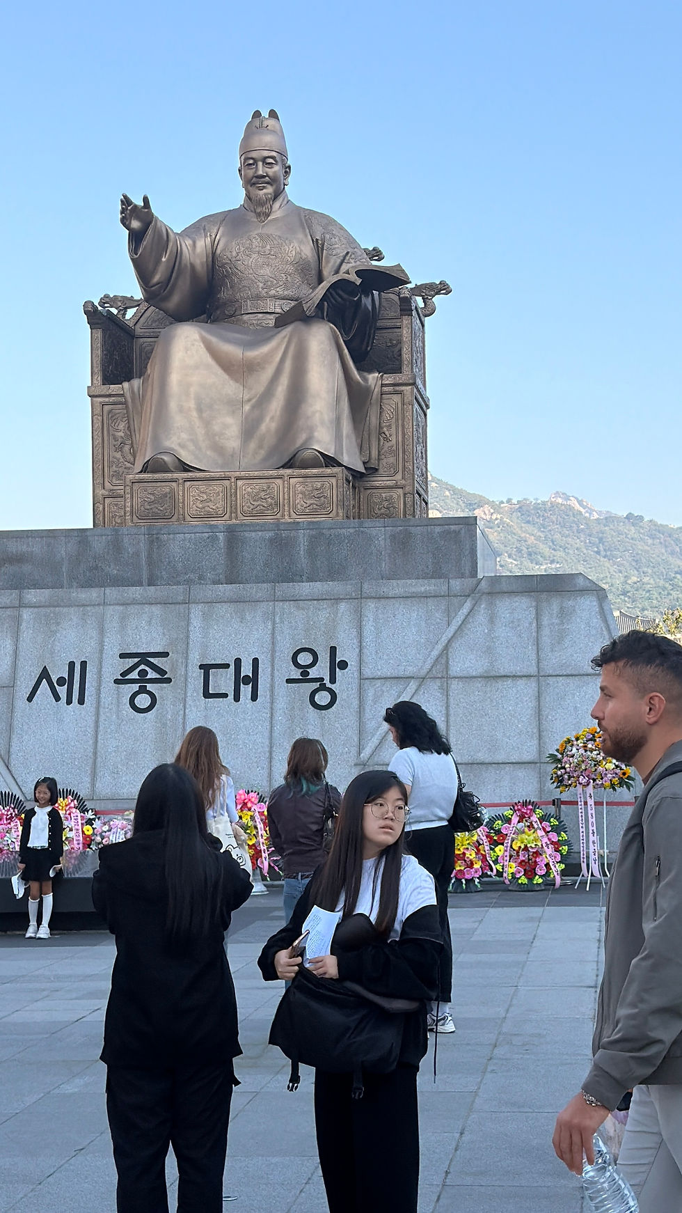 King Sejong the Great, the monarch who created the Korean alphabet (hangeul) and made it possible for commoners to have written language. Before this Korean was only a spoken language and the elites wrote in Chinese. Today was Hangeul Day, a national holiday.