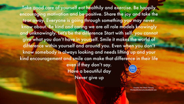 Take care of yourself
