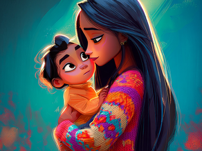 lohasola mom holding her son