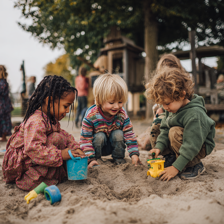 3 children playing together