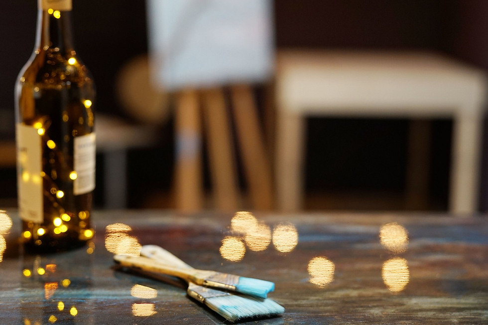 table with wine