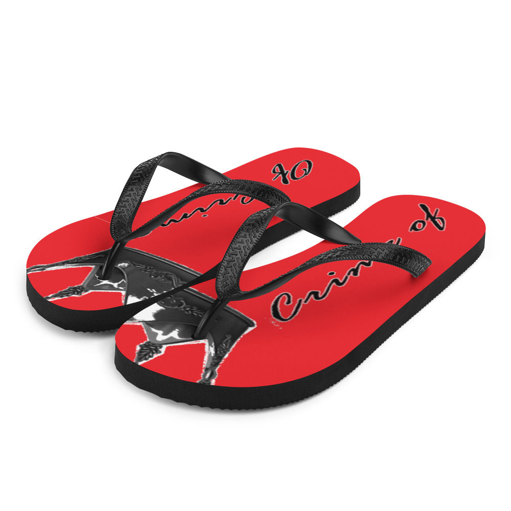 Life & Love of Crime Flip-Flops