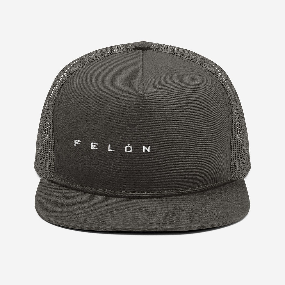 Thumbnail: FELÓN Grey Mesh Snapback