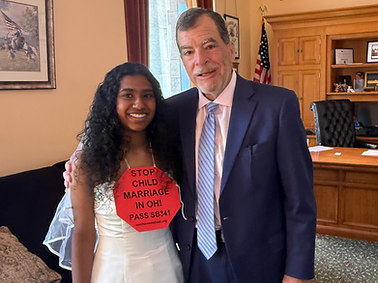 Janani Jayaraj With Ohio Senator Lang