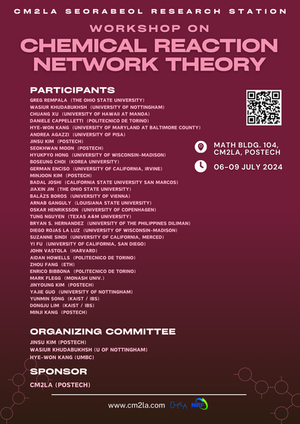 [2024.07.06.-07.09. CM2LA Seorabeol Research Station] Workshop on Chemical Reaction Network Theory