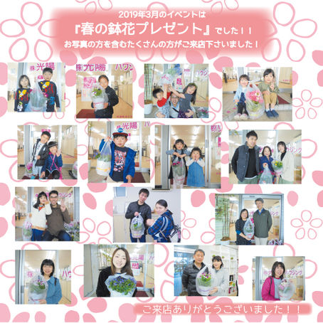 2019年3月のイベントは・・・