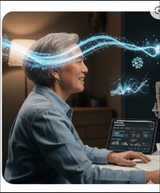 AI를 이용 유튜버로 수익을 올리는 시니어