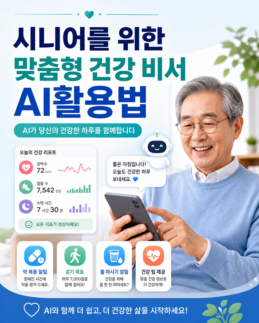 시니어 건강관리의 새로운 비서, AI 챗봇 100% 활용 가이드!