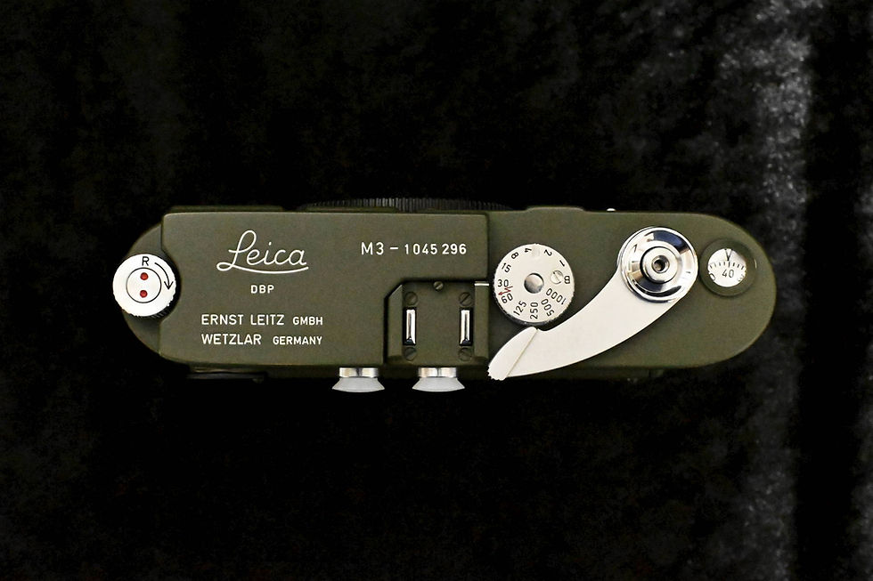 Thumbnail: Leica M3 Third Type SS restored product 「Olive Silky Matte Finish」
