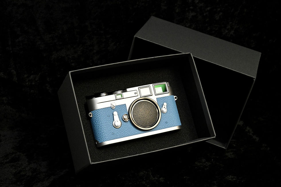 Miniaturbild: Leica M3 SS Third Type /Restore「pastel blueX Chrome Silver Shiny finish」レンズセット