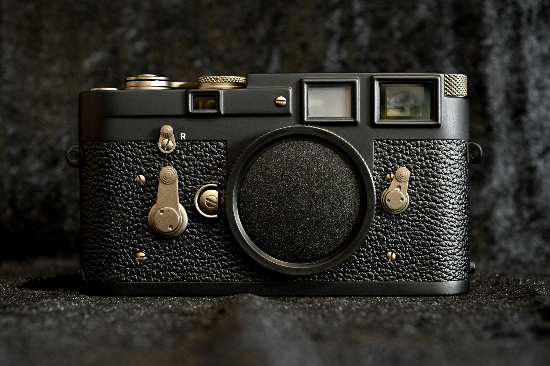 Leica M3 Third type SS オーバーホール/整備済「Black XBlack gold Matte Finish」