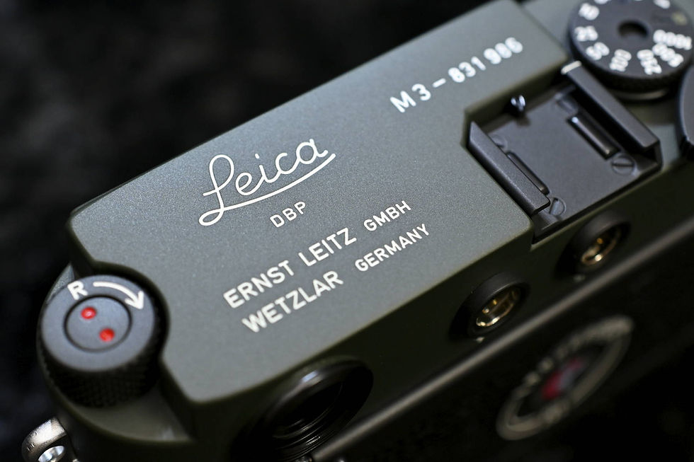 サムネイル： Leica　M3　カスタムオーダー　ブラックXオリーヴマットフィニッシュ　フルレストアサービス