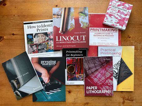 My printmaking library