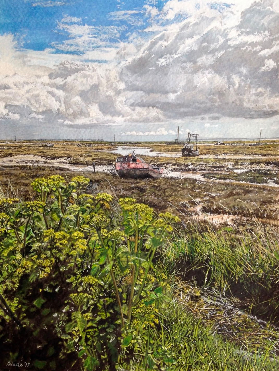 Thumbnail: Nigel Wade – Leigh-on-Sea  Watercolour 30cm x 21cm 