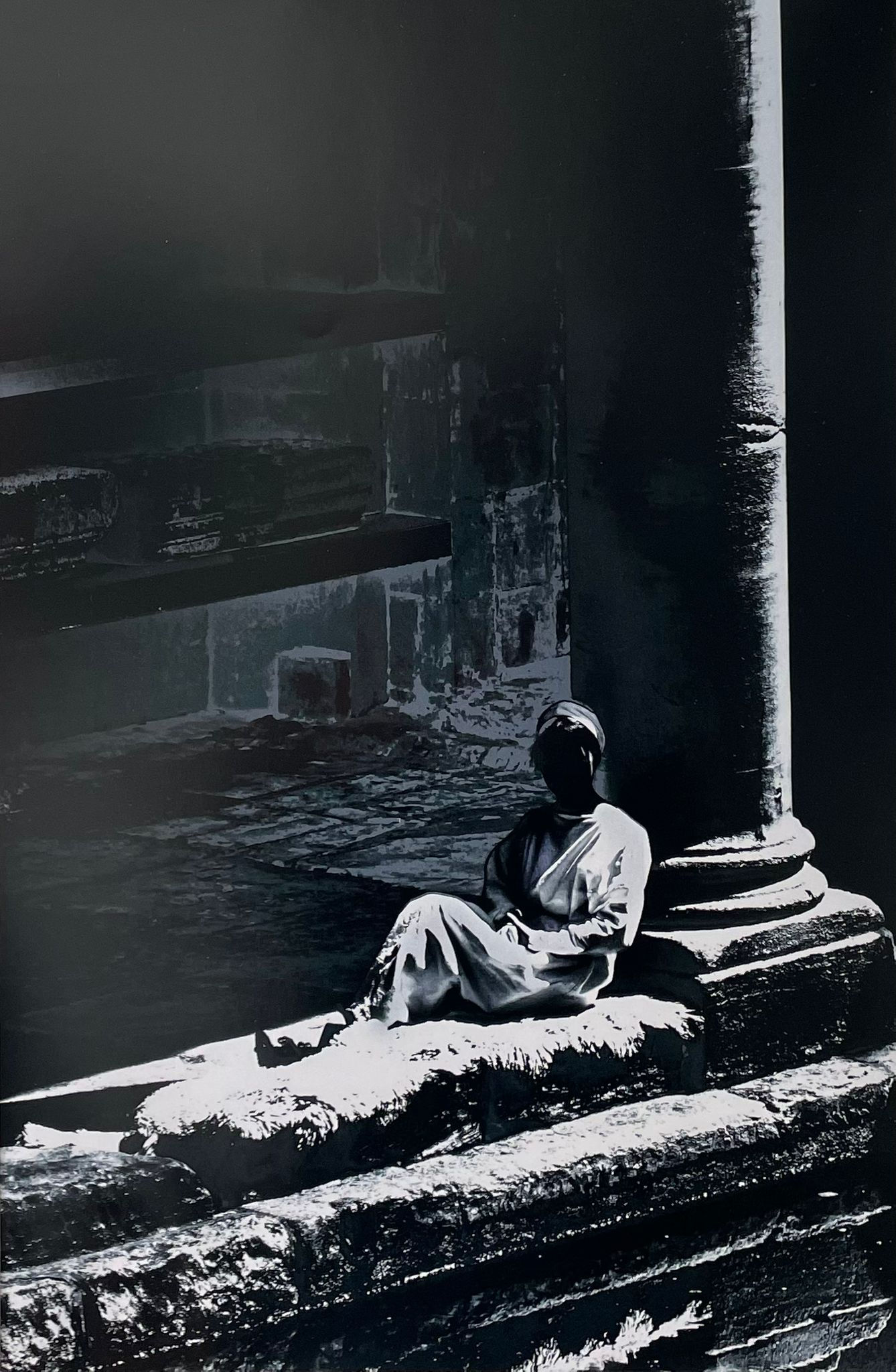 Alice Gur-Arie – Lady at the Baths Hand painted (digitally) photograph
