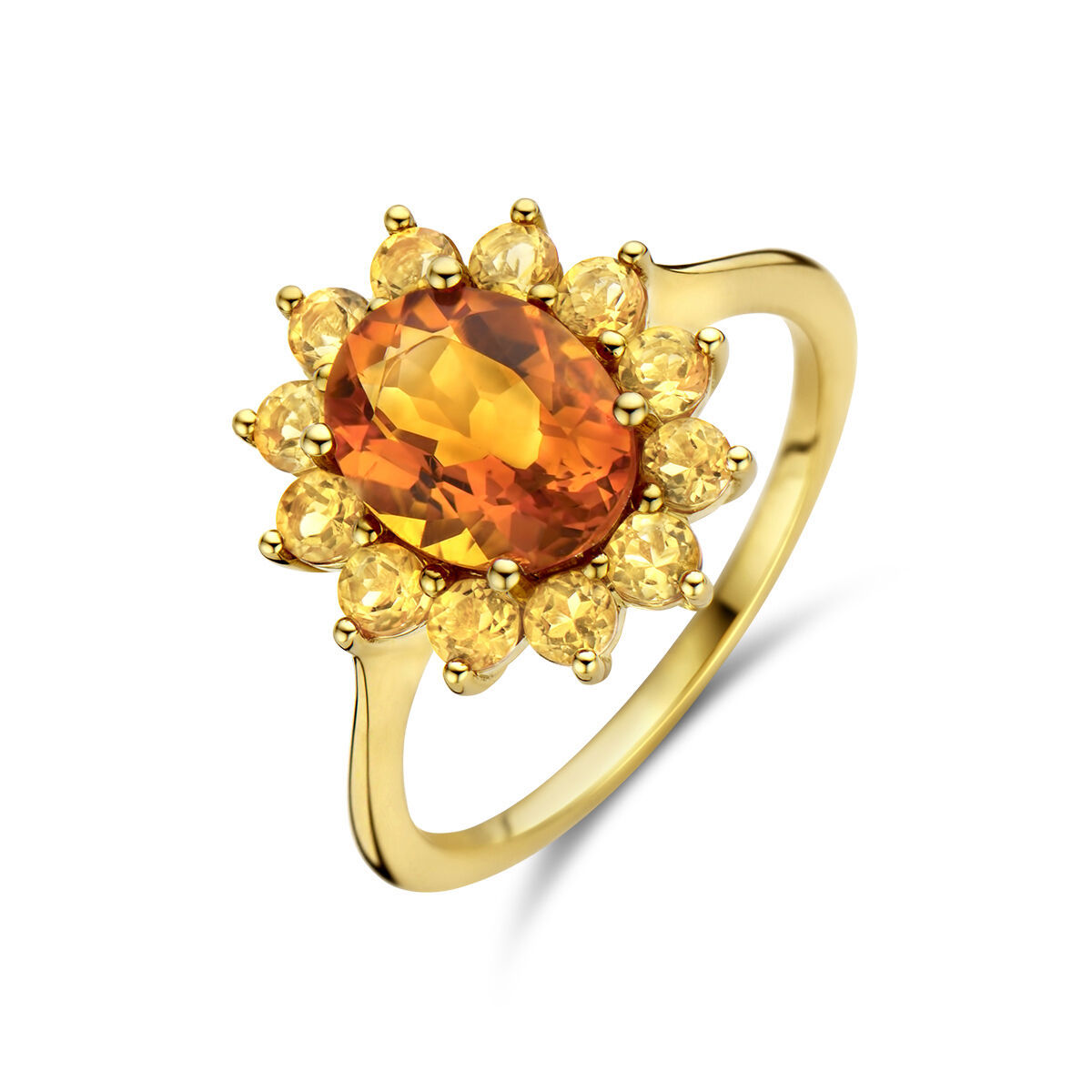 Geelgouden Ring Citrien