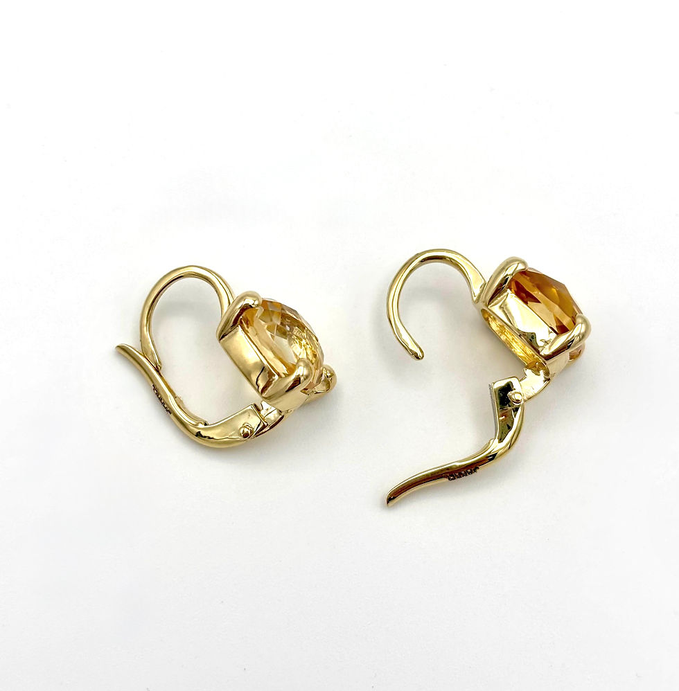 Thumbnail: Jarrèl 14Krt Geel Gouden Rimini Medi Oorsieraden