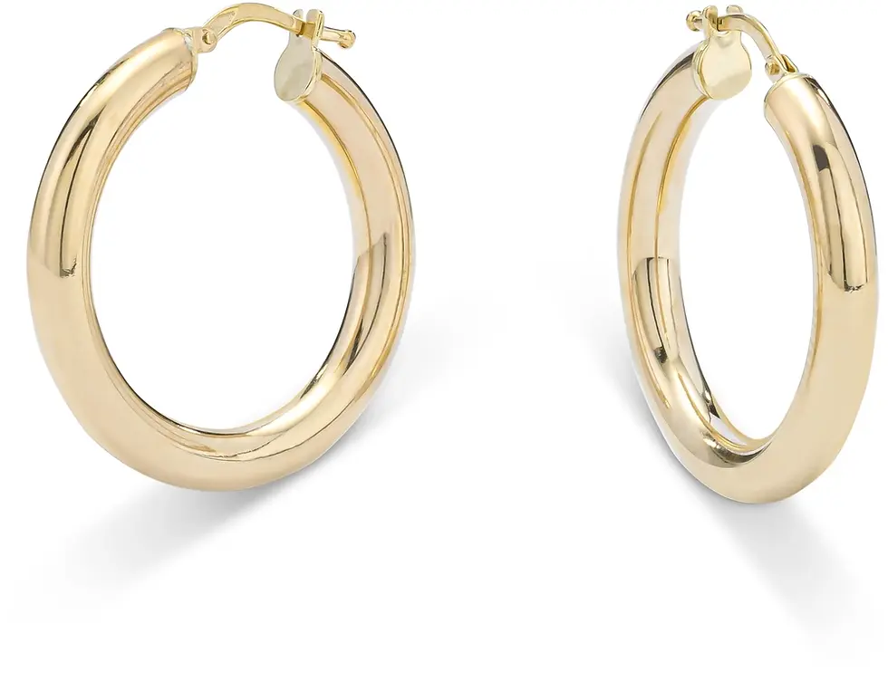 Monzario 14Krt Geel Gouden Oorsieraden