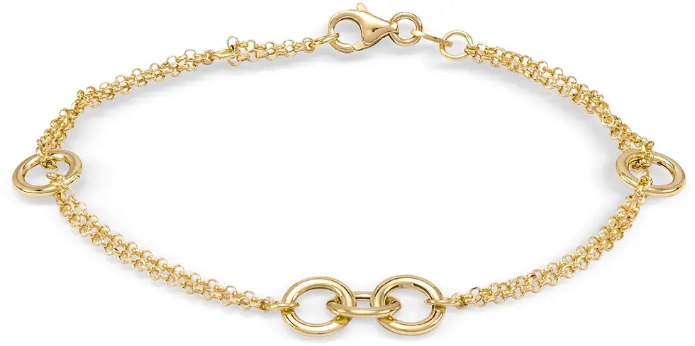 Monzario 14Krt Geelgouden Armband