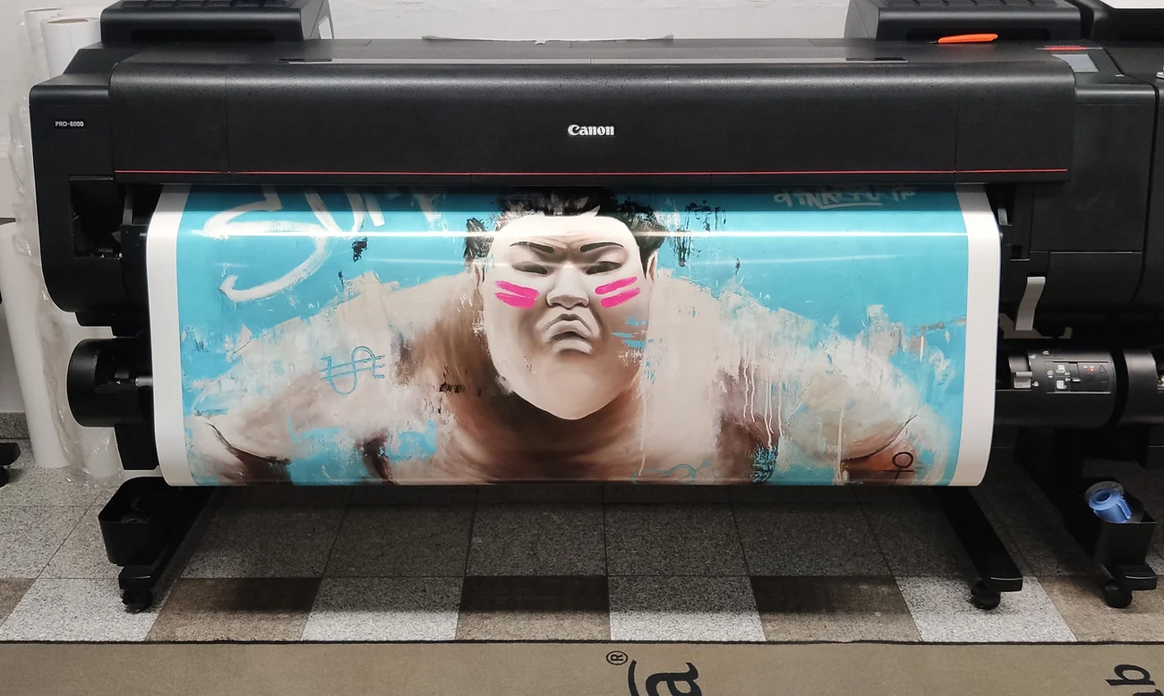 Fine Art Print in the signature style of Pop Artist Mr. Pinkbrush