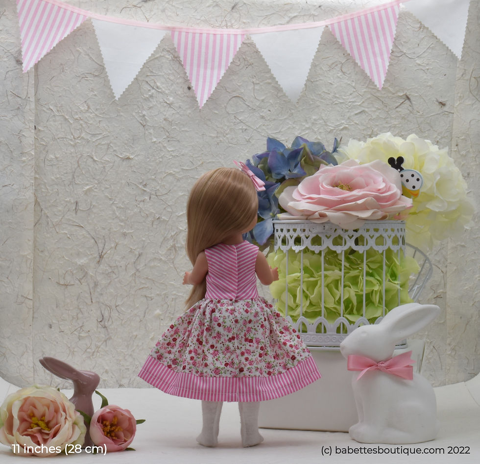 Thumbnail: Pink Stripe/Floral Dress