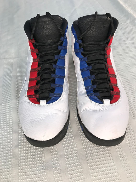 Air Jordan 10 ホワイト/レッド/ブルー 2016 AIR JORDAN 10 Retro City Pack 8.5. White, Red, Blue CHI Flag