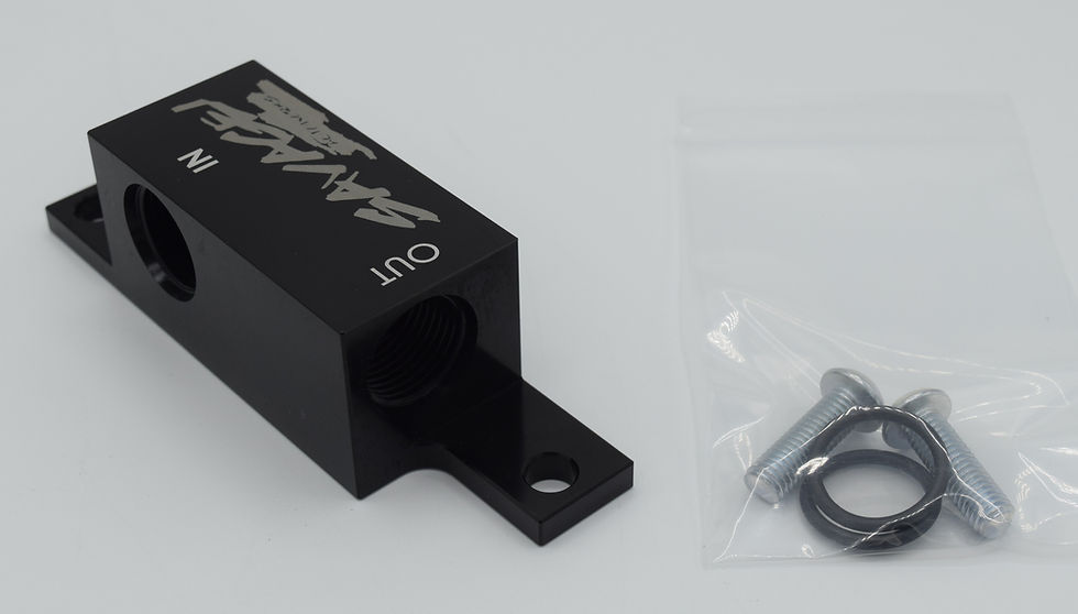 Thumbnail: LS Remote Oil Filter Adapter Ultra Low Profile for Canton, Moroso, Aeroflow Pans