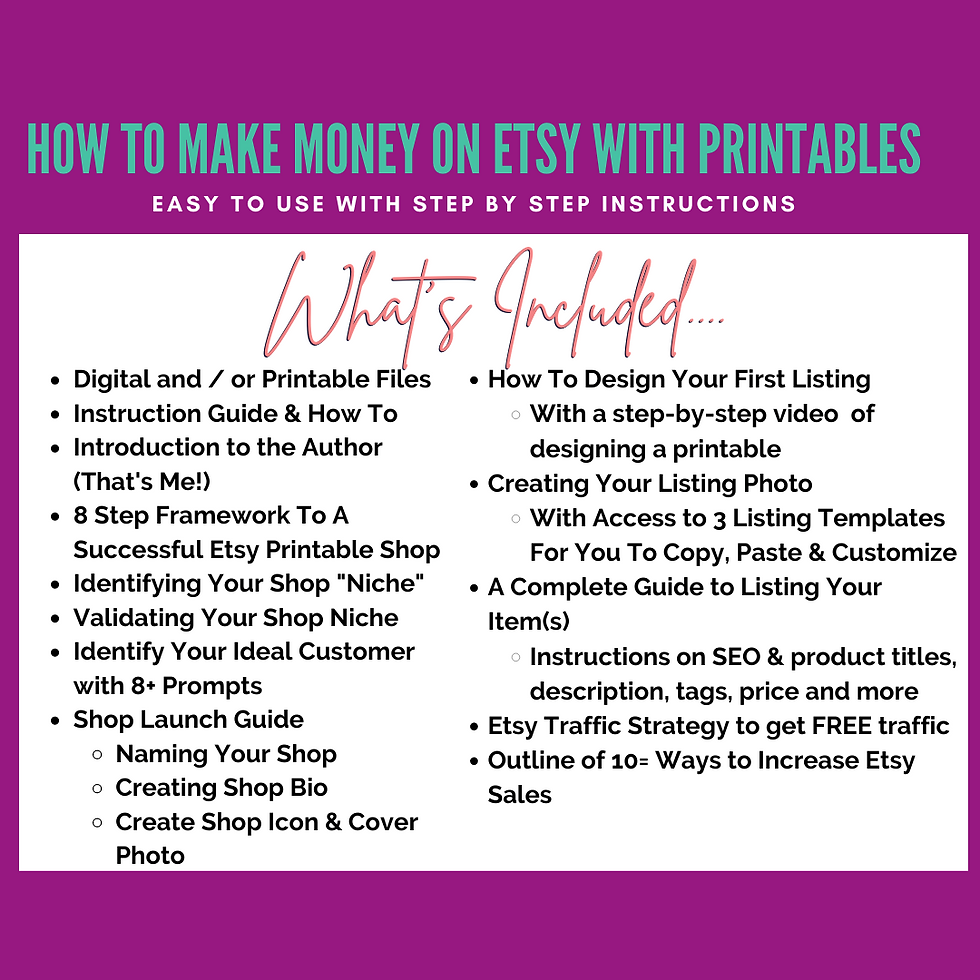 Thumbnail: Etsy Success Guide for Digital Products