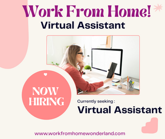 Now Hiring: Remote Virtual Assistant