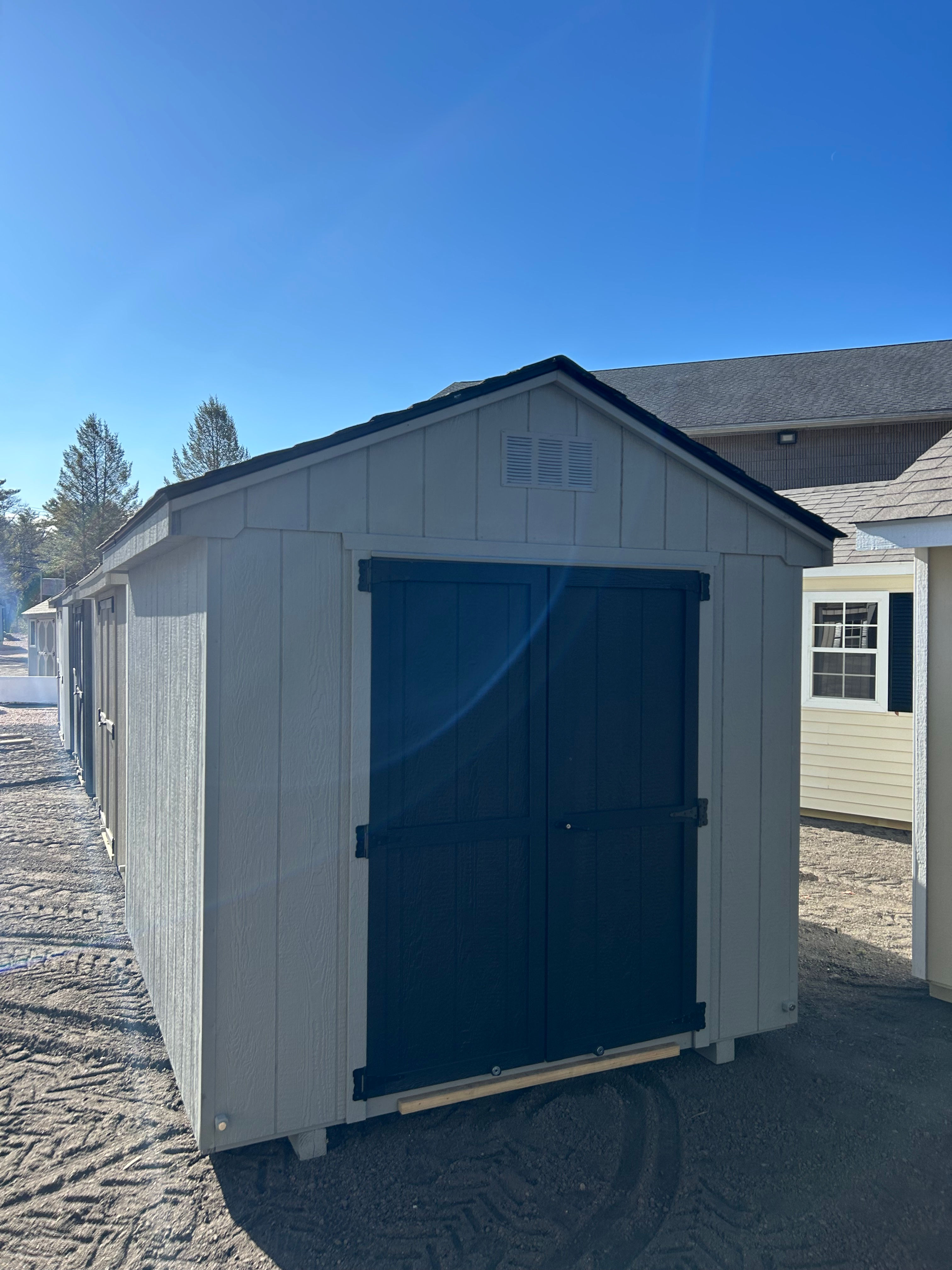 8x8 Ronks Gray Economy Cottage
