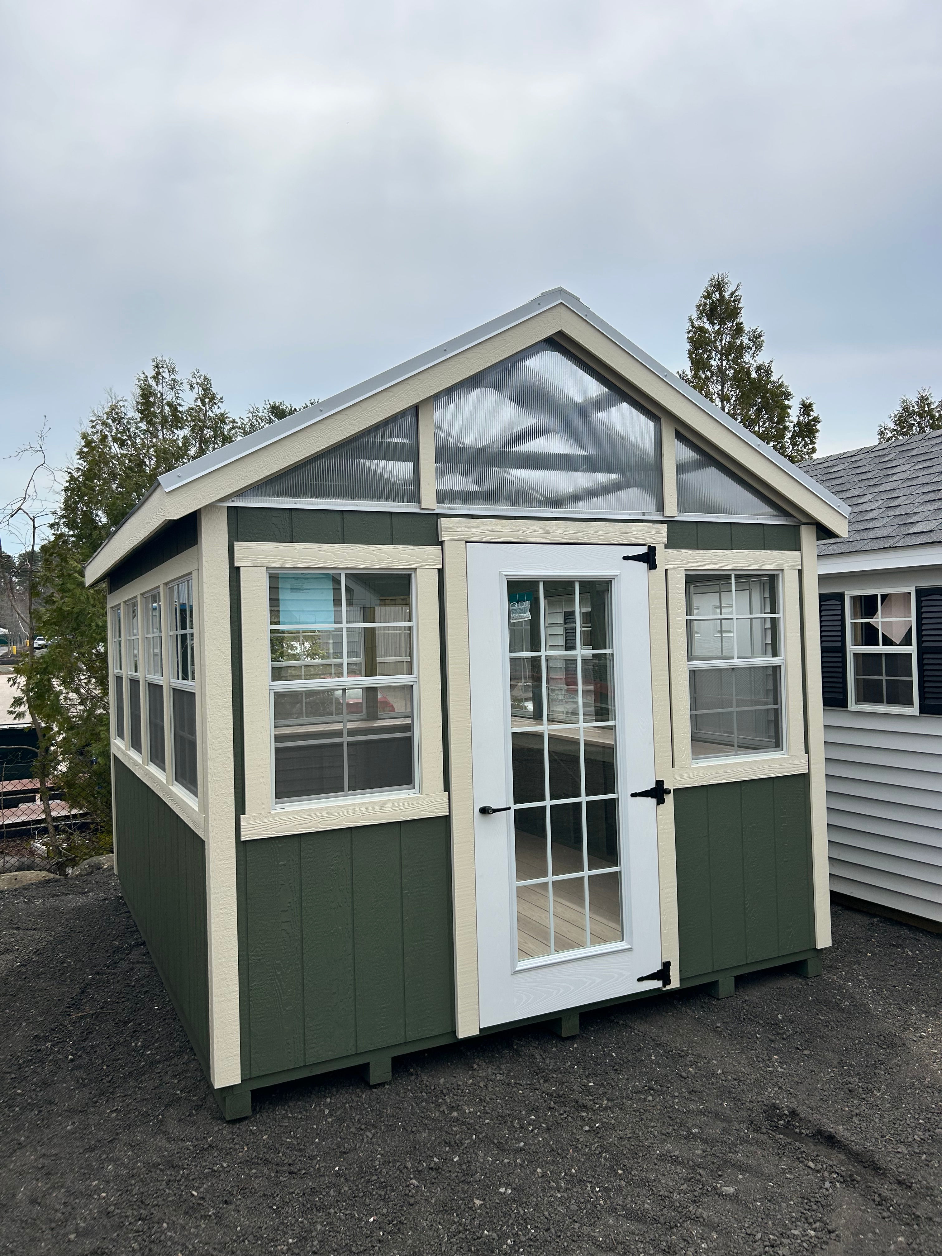 10x12 Olive Green Greenhouse