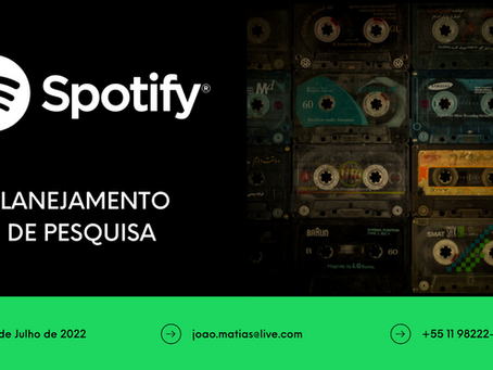 Planejamento UX Research Streaming