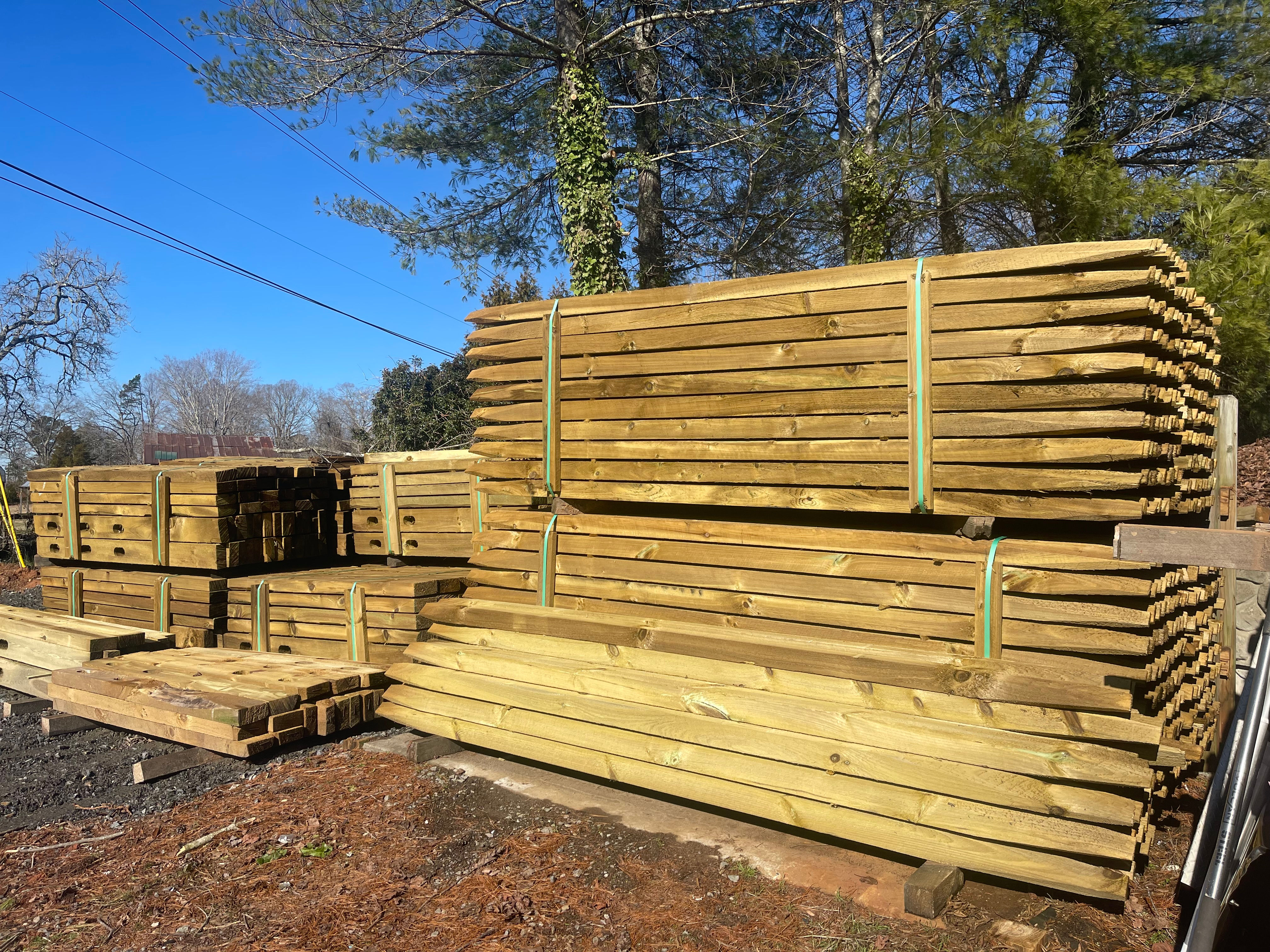 11 Feet Split Fence Rail