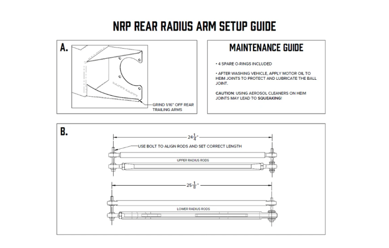 Thumbnail: NRP RZR RS1 BILLET HIGH CLEARANCE RADIUS RODS