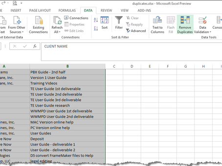 Excel Tutorial: Remove Duplicates
