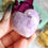 Thumbnail: Lepidolite Crystal Heart | Gemstone Pocket Heart | Metaphysical Witchcraft