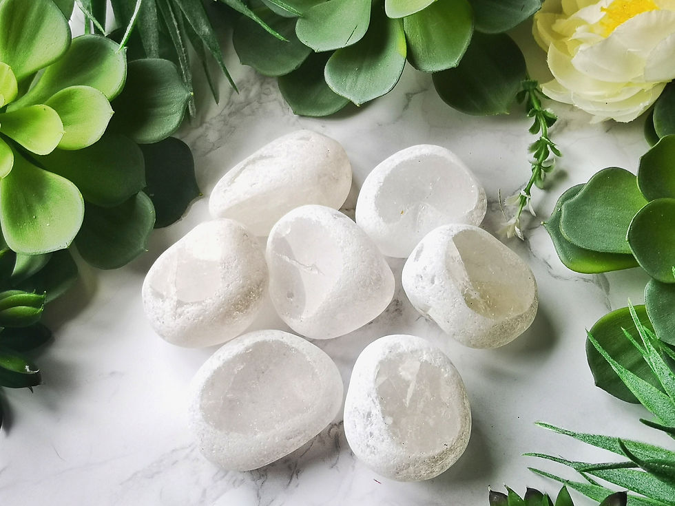 Clear Quartz Dragon Egg | Crystal Seer Stone | Witchy Décor | Aries Crystal