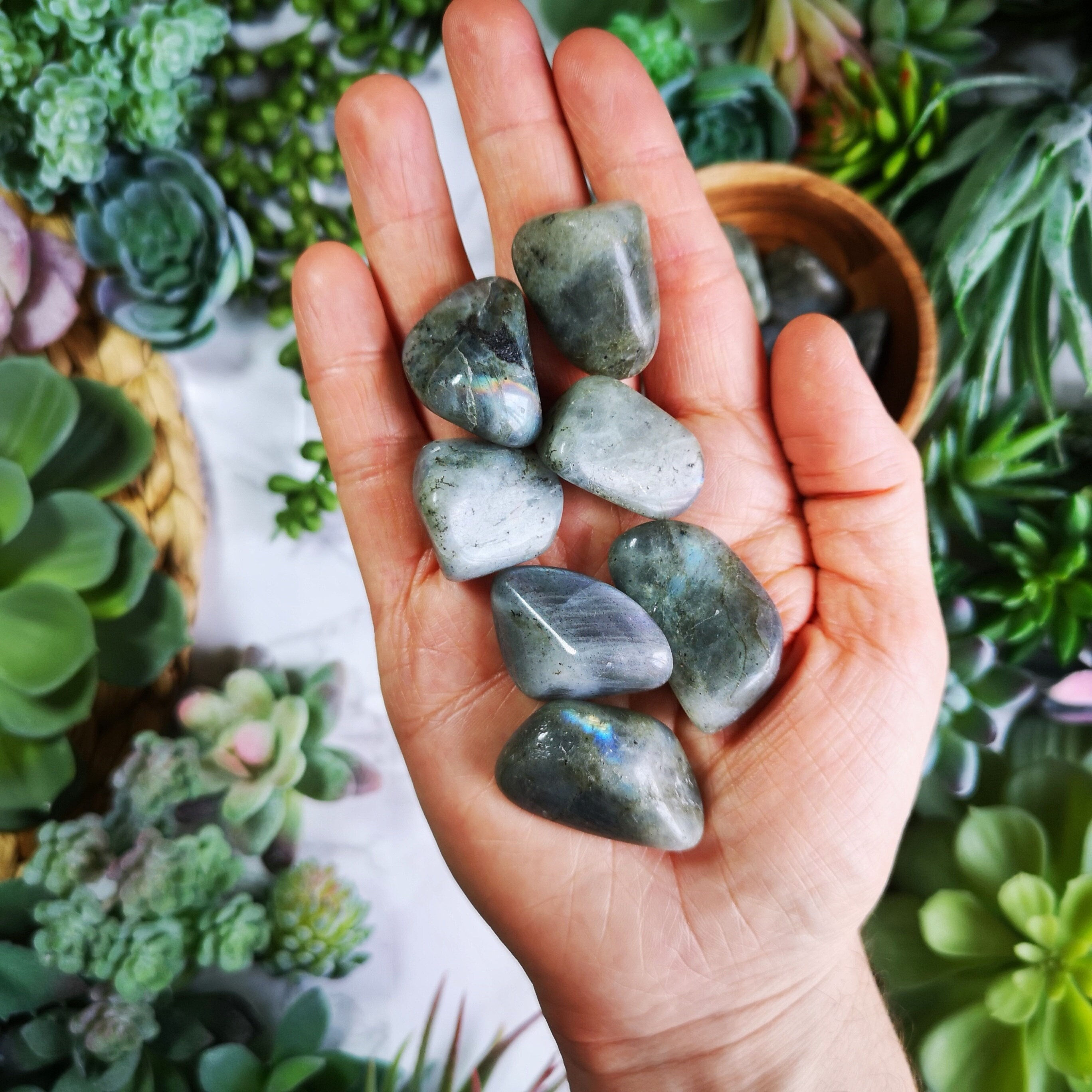 Labradorite Tumblestone | Crystal Polished Gemstone | Labradorite Crystal |