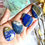 Thumbnail: Lapis Lazuli Crystal Thumbstone | Worry Stone Crystal | Witchy Aquarius Zodiac