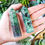 Thumbnail: Ruby Zoisite Crystal Tower | Polished Gemstone Ruby Zoisite Point | Heart Chakra