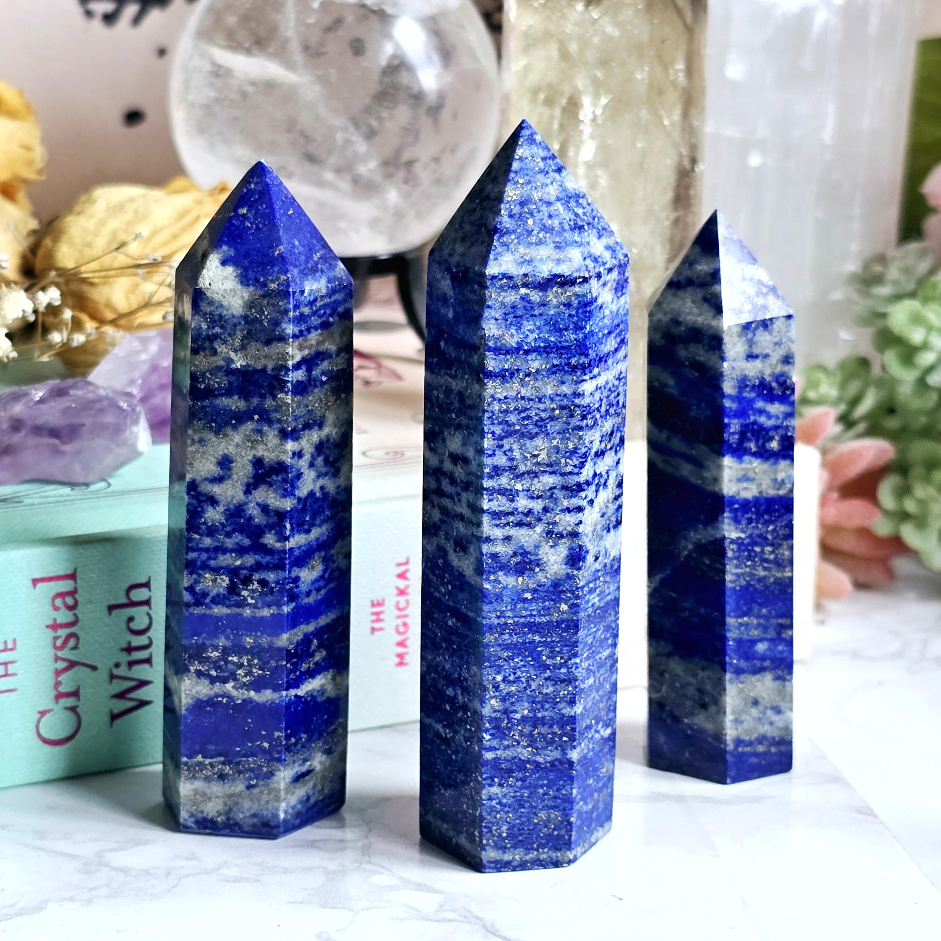 Lapis Lazuli Crystal Tower | Polished Gemstone Lapis Lazuli Point | Pisces