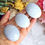 Thumbnail: Blue Calcite Crystal Palmstone | Polished Third Eye Chakra Stones | Cancer